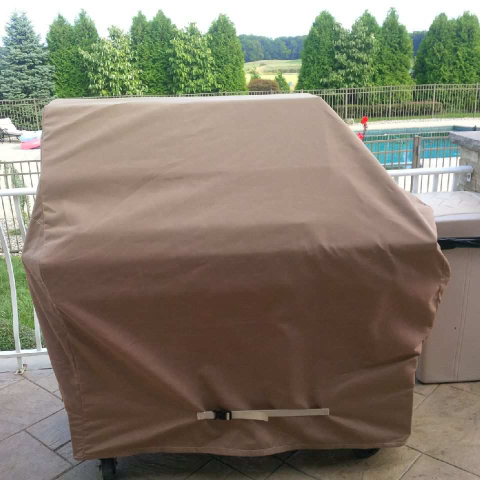 Tan Custom Grill Cover