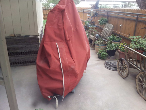 Red Bauer Smoker Cover