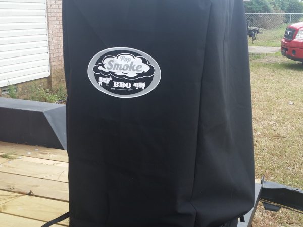 Custom made, waterproof cover for a smoker.